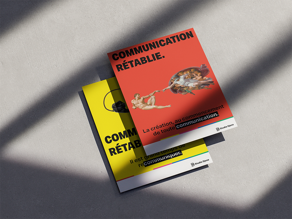 Flyers de la campagne Communication Rétablie Flyers de la campagne Communication Rétablie